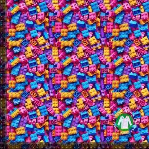 Økotex bomulds jersey, Legoklodser